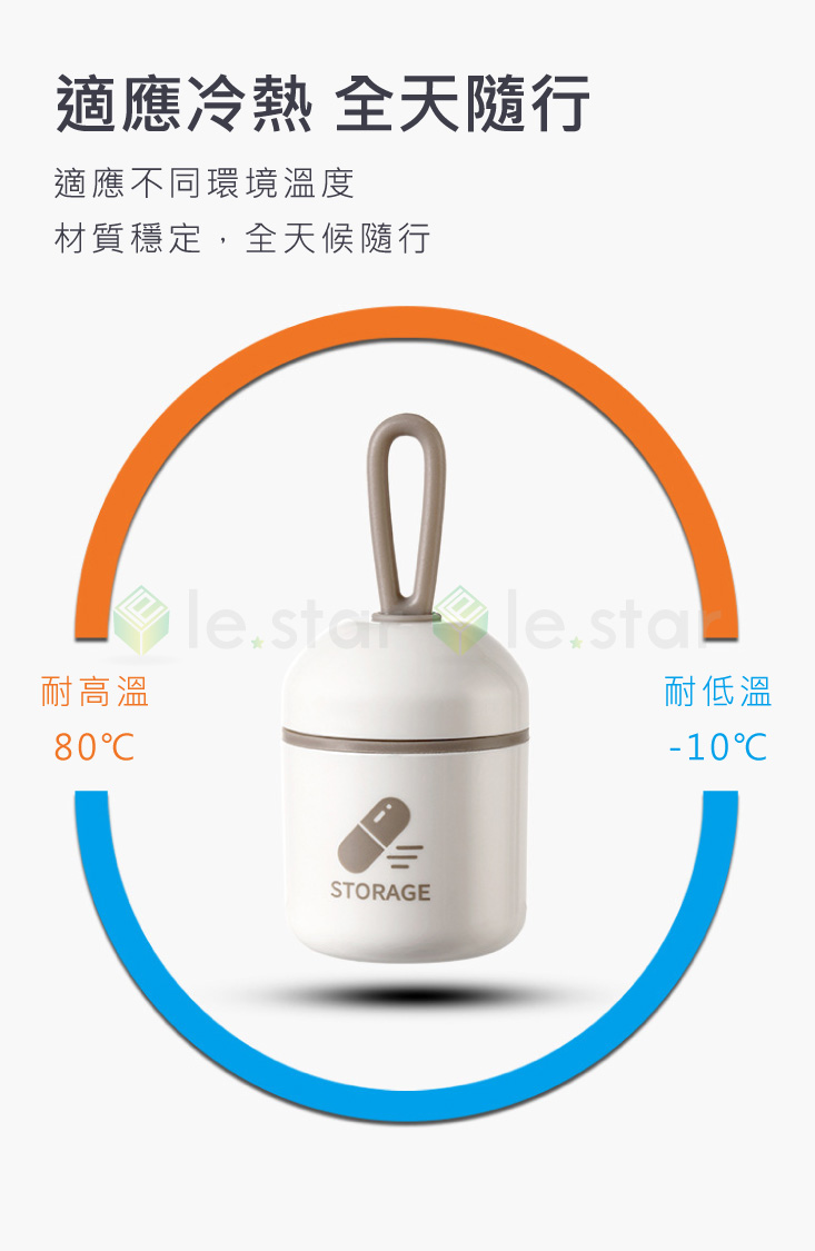 【FaSoLa】密封防潮迷你藥盒 藥罐 藥品收納罐 保健食品收納盒