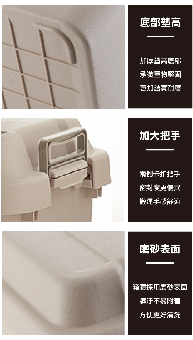 lemonsolo 多功能加厚耐重收納置物箱 露營用品 居家用品 LM-Q200
