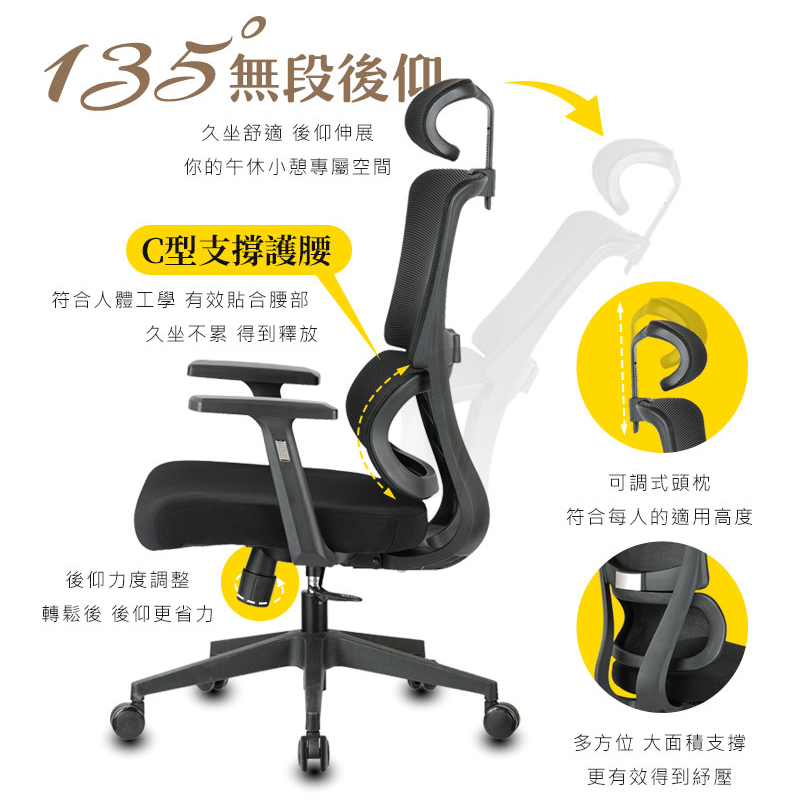 新一代多功能舒適電競辦公電腦椅