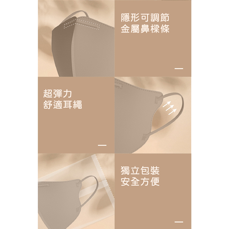 【翠樂絲】美顏女神3D立體成人口罩-獨立包裝(10入包)