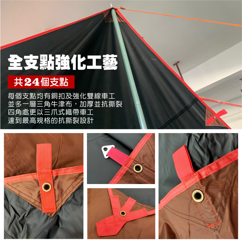 【徒步熊】高品質超強營柱/航太鋁合金6061/告別斷管/營柱界