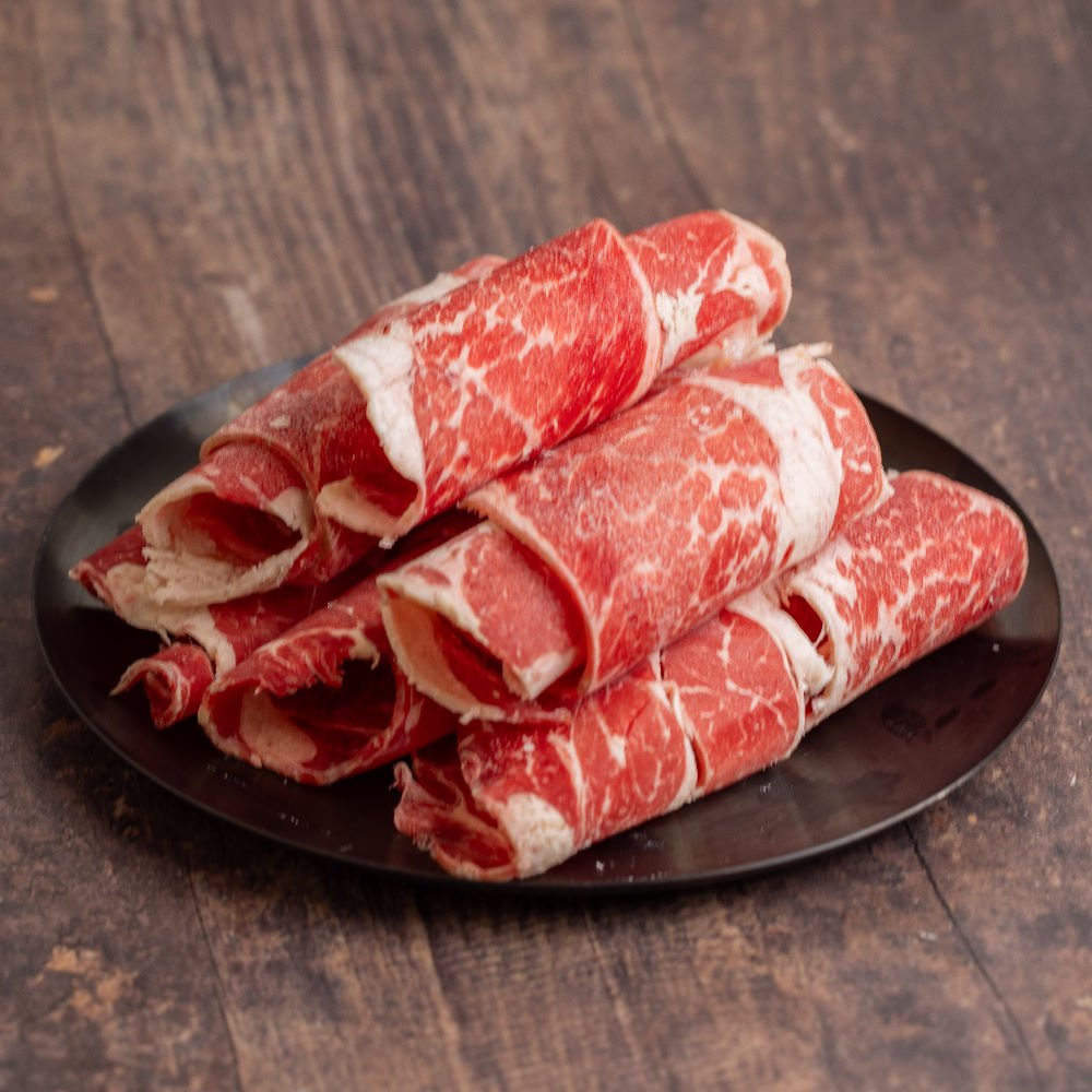 【小嚼士】美國Choice霜降肩胛牛肉片500g 火鍋肉片 燒肉片 肉片 牛肩胛