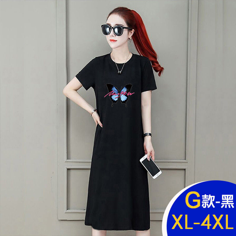 韓國製造型休閒寬鬆修身顯瘦中長洋裝 連身裙 多款任選 M-4XL