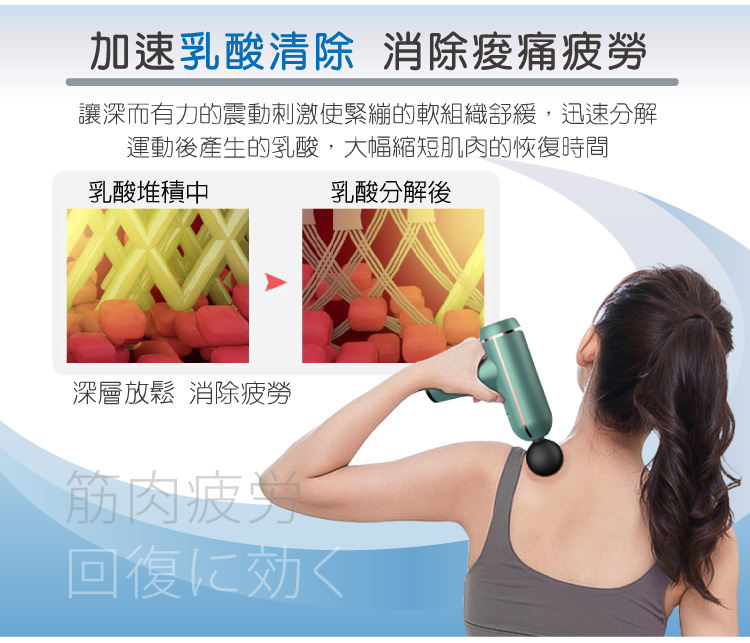【SONGEN松井】32段自動變速按摩筋膜槍 附手提收納包(SG-C08K-G)