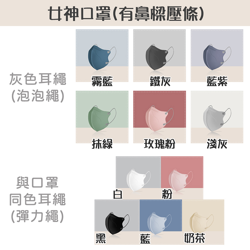 【翠樂絲】美顏女神3D立體成人口罩-獨立包裝(10入包)