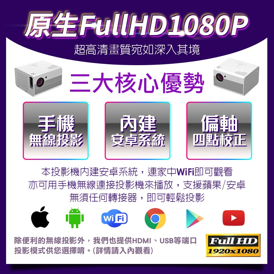 高清畫質投影機 行動投影機 迷你投影機