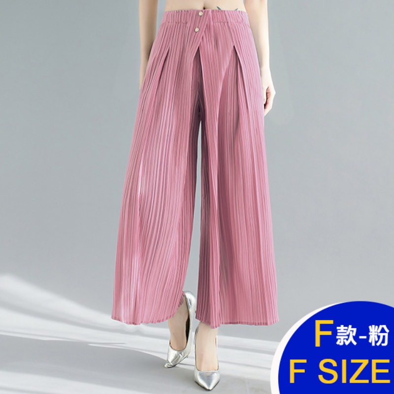 韓國進口三宅風褶皺壓褶褲任選(皺褶 壓褶 秋裝)