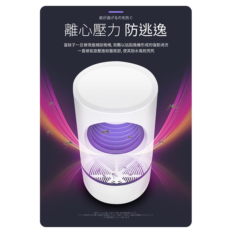 【長江】光催化吸入低噪音捕蚊燈M3 小型捕蚊燈 滅蚊燈 滅蚊器 低噪音滅蚊器