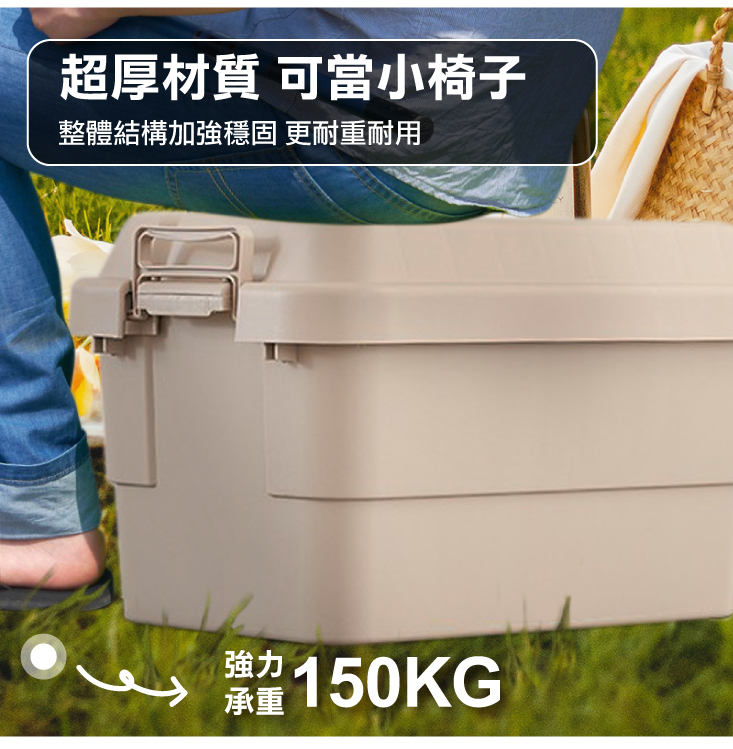 lemonsolo 多功能加厚耐重收納置物箱 露營用品 居家用品 LM-Q200