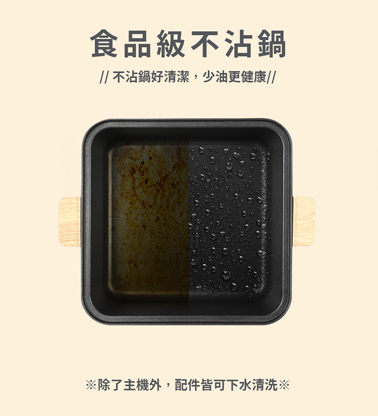 【WORKINGHOUSE】日式多功能電烤盤 深鍋 章魚燒盤(WH-K2010)