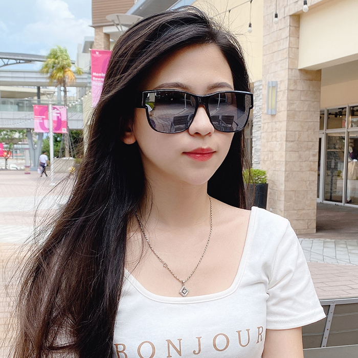 MIT台灣製韓版時尚抗UV大框防眩光偏光套鏡 太陽眼鏡 墨鏡