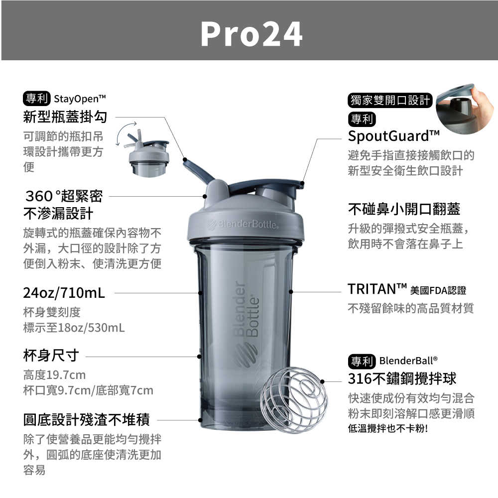 【Blender Bottle】Tritan搖搖杯-Pro28系列 美國原裝進口