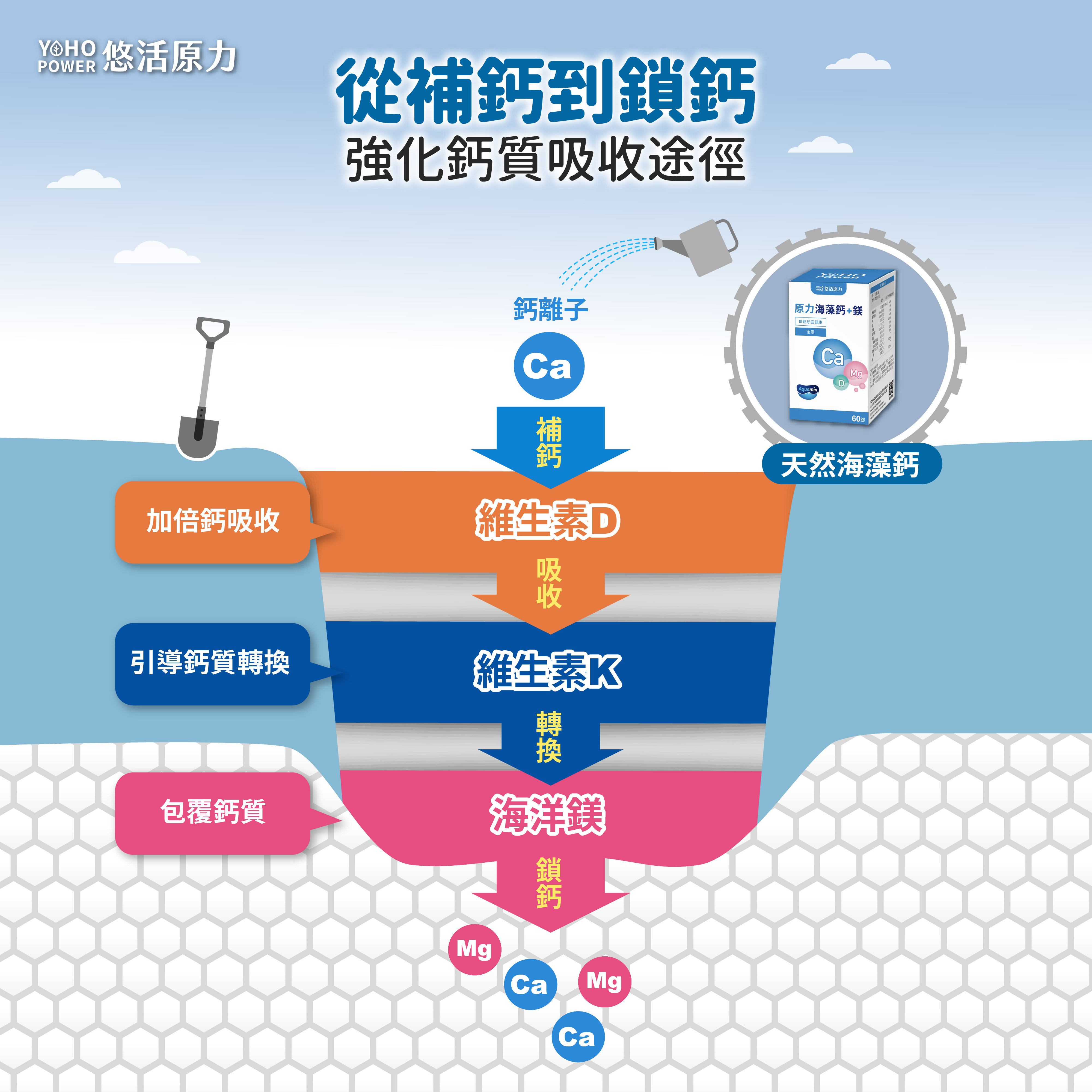 【悠活原力】晚安好眠組 助眠GABA + 海藻鈣鎂錠 色胺酸