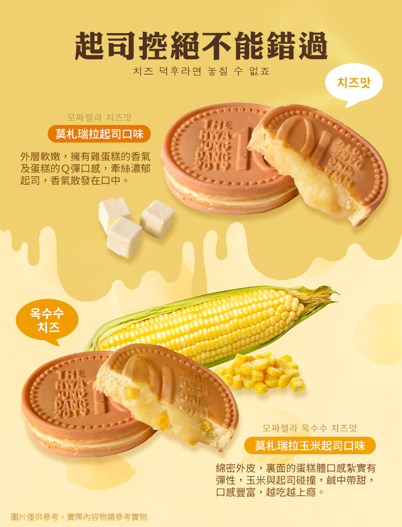 【Hwasungdang】韓國十元硬幣起司麵包120g 起司/玉米起司兩款任選