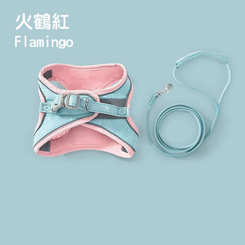 寵物胸背帶附牽繩 寵物H胸背帶 夜間反光