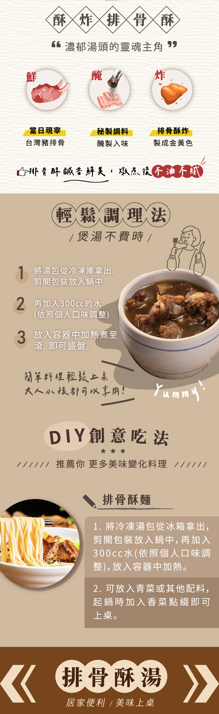 【蒸荐康】香醇濃郁四神湯/排骨湯(2包/袋) 湯品 調理包