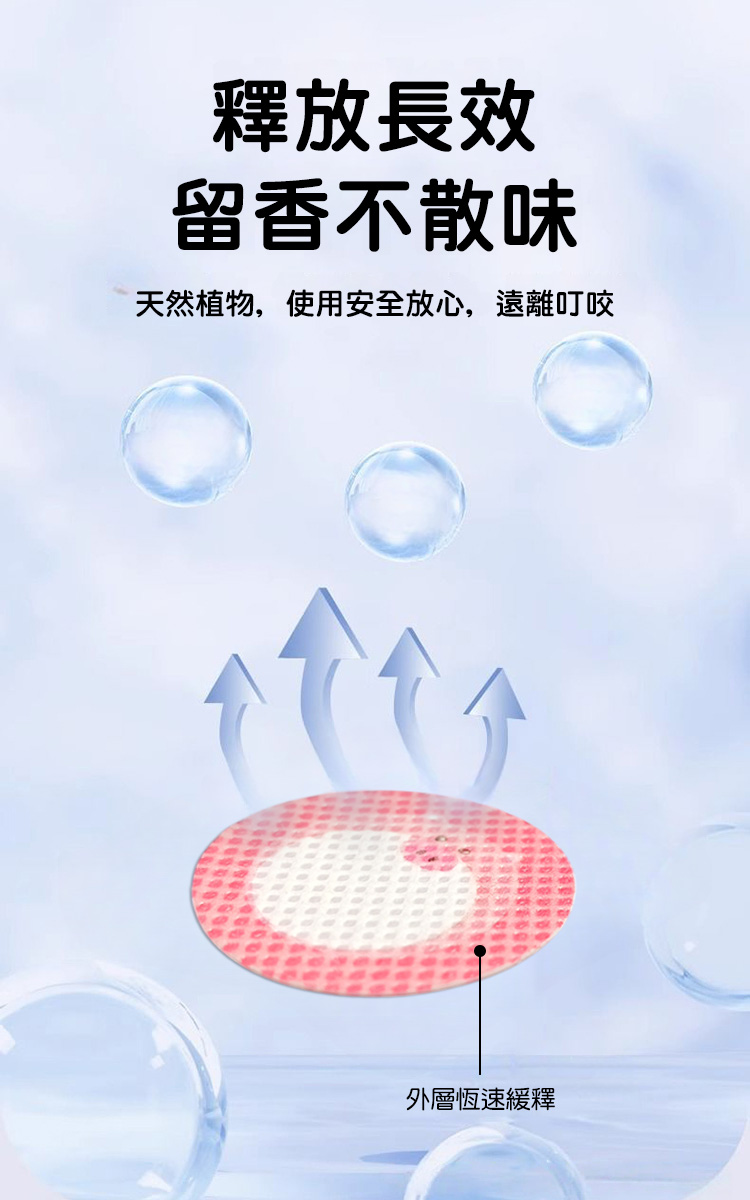 卡通植物香茅精油叮叮防蚊貼