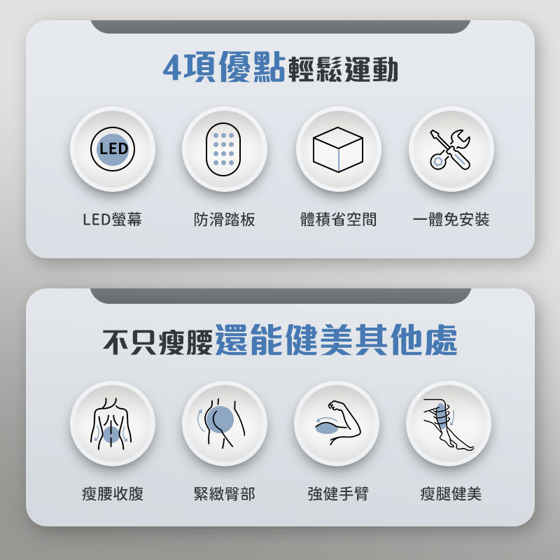 【長江】極靜居家運動腳踏機WD5 腳踏機 健走靜音滑步器