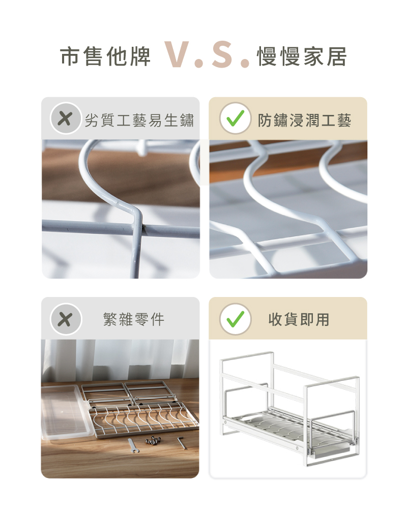 廚房可抽拉碗盤瀝水架下水槽碗盤架