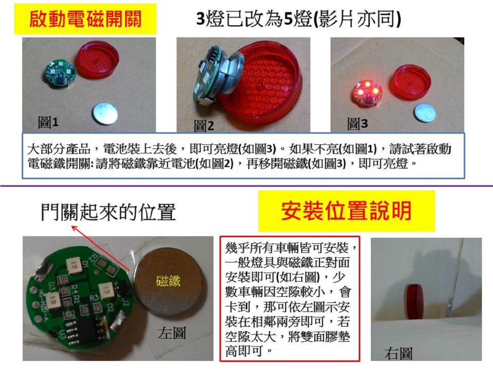 安全無線車門防撞警示燈(2入/組)