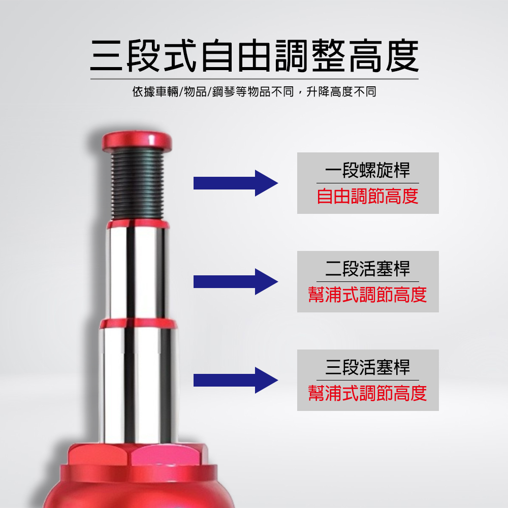 【HANLIN】 P-2T P-3T 輕型液壓小千斤頂 (2噸/3噸)