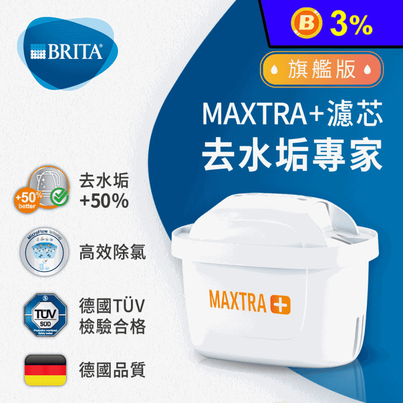 【BRITA】MAXTRA Plus 濾芯-去水垢專家