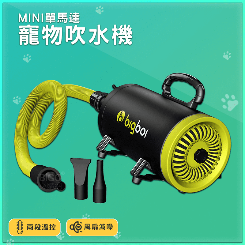 【bigboi】單馬達MINI寵物吹風機 兩段溫控
