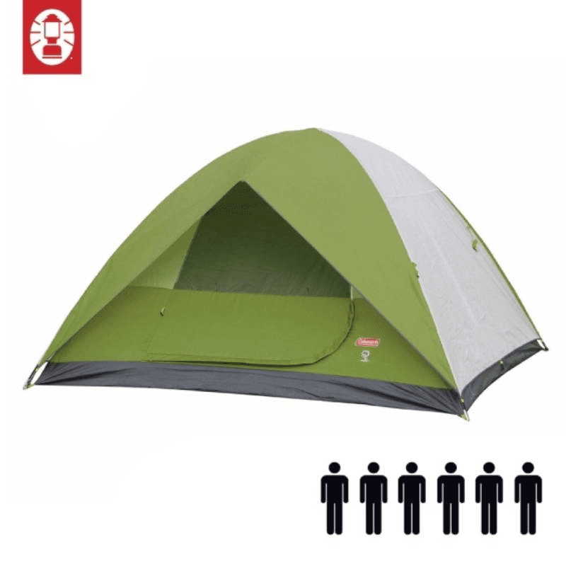【Coleman】6人戶外露營帳篷 Sundome Green 6P Tent