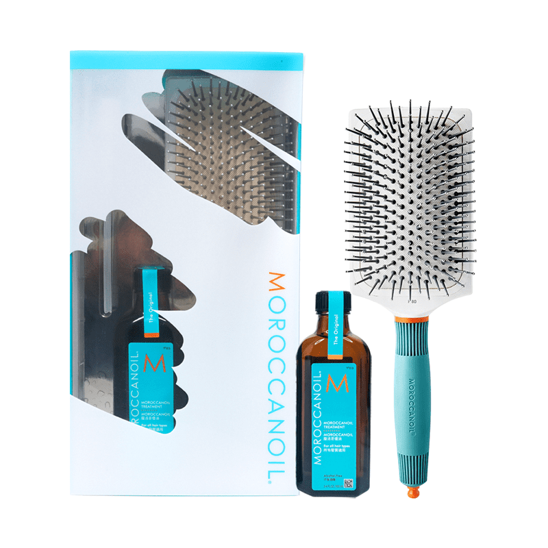 摩洛哥優油 MOROCCANOIL 陶瓷離子大板梳組 (優油100ml+梳子)