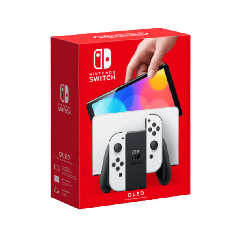 【Nintendo任天堂】Switch OLED主機 白色/紅藍 台灣公司貨