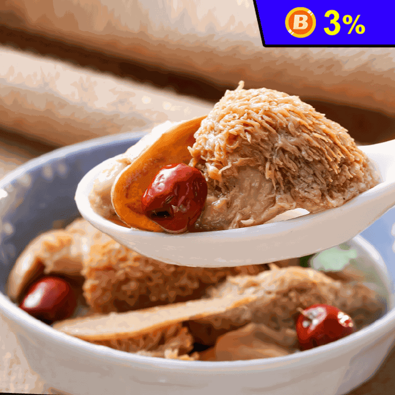 【泰凱食堂】麻油猴頭菇杏鮑菇(350g/固形物160g/包) 食補養身