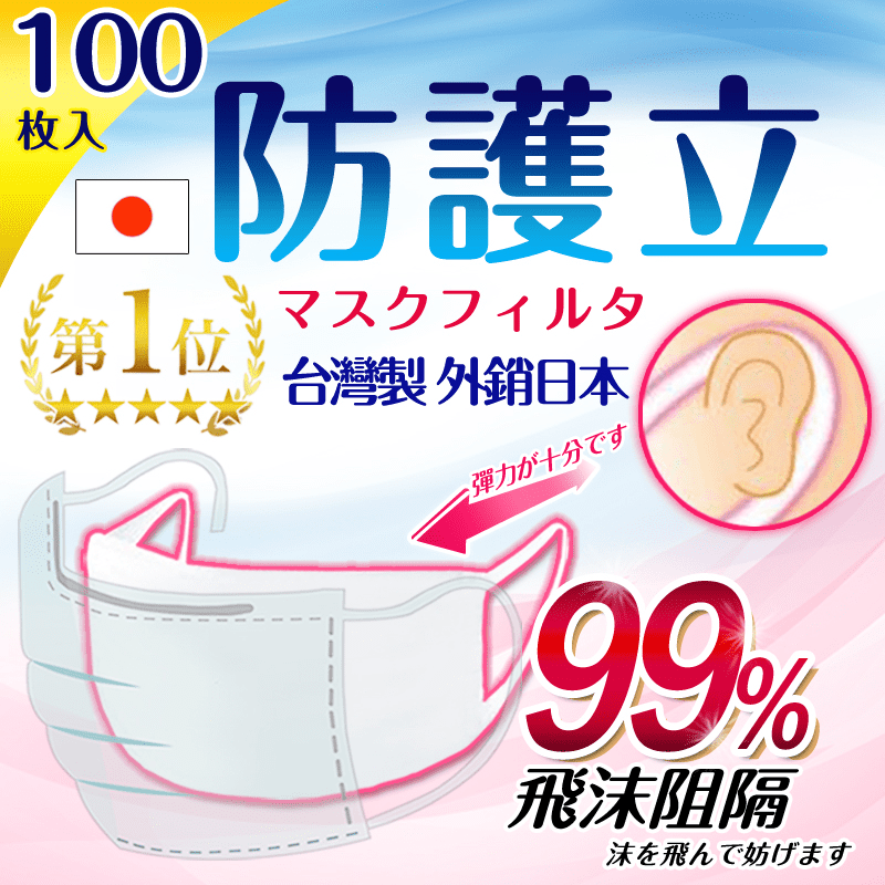 銷日等級耳掛式口罩墊片