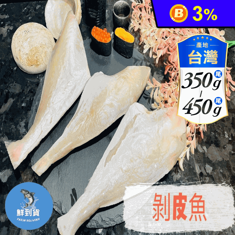 【鮮到貨】基隆港特產現釣剝皮魚350~450g