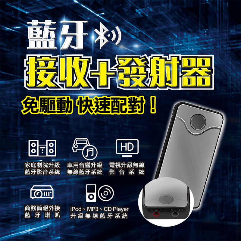 人因科技人因多用途藍芽收發器BT110,限時破盤再打82折!