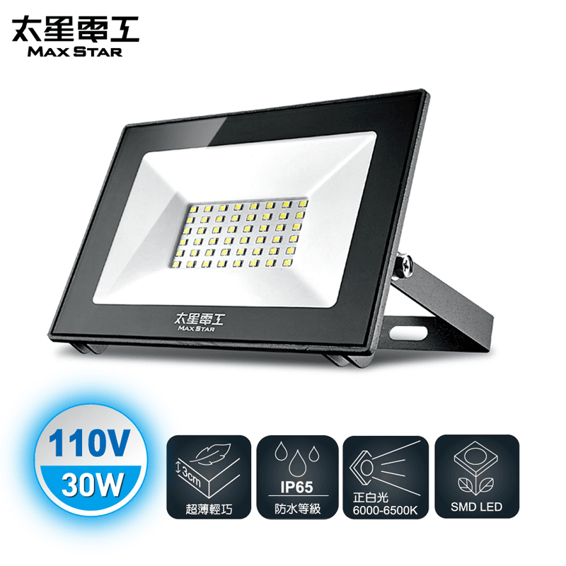 MAXSTAR太星電工LED防水投射燈WDA1030,限時破盤再打82折!