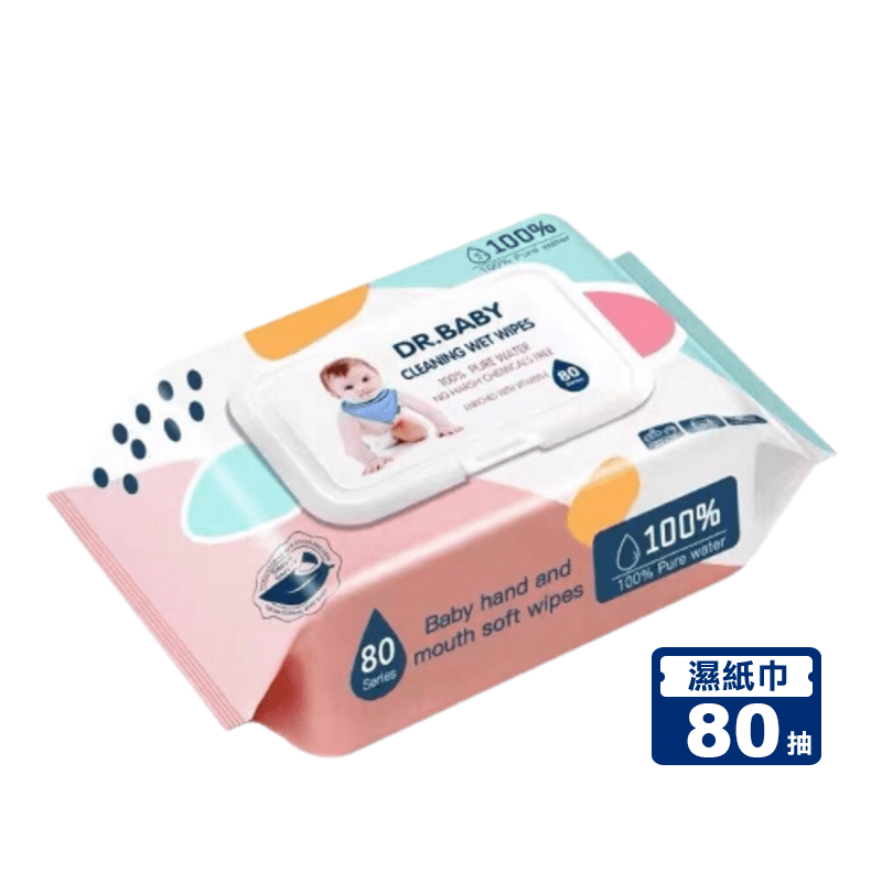 【Dr.Baby】純水濕紙巾80抽