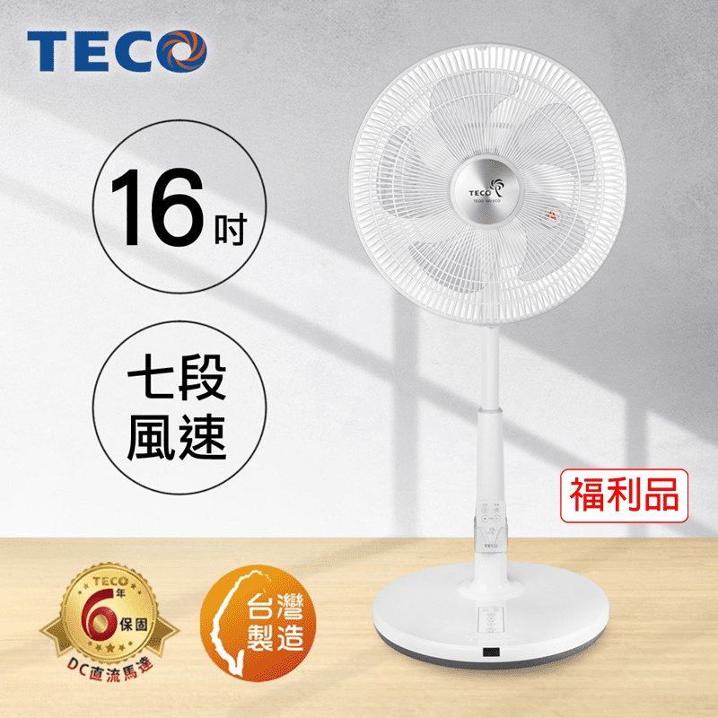 TECO東元 16吋DC微電腦遙控立扇XA1673BRD-1