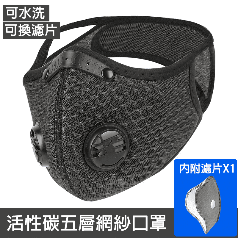 可水洗替換氣閥立體口罩