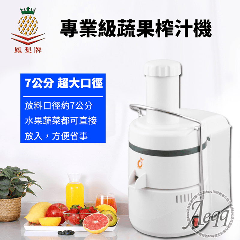 【鳳梨牌】專業級蔬果榨汁機(CL-611AP),本檔全網購最低價!