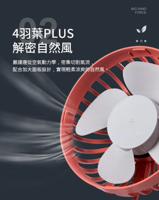 清新馬卡龍車載風扇小夜燈