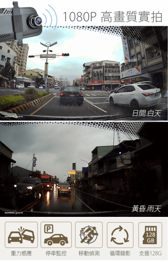 觸控式流媒體行車紀錄器