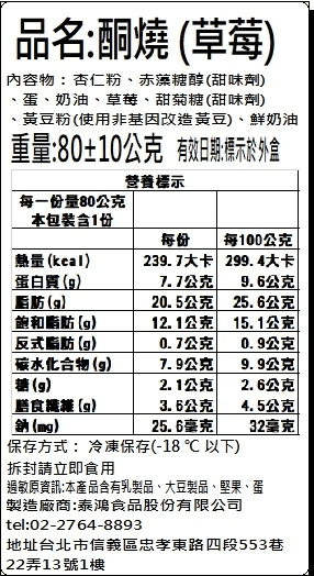 甜野新星超低醣銅鑼燒