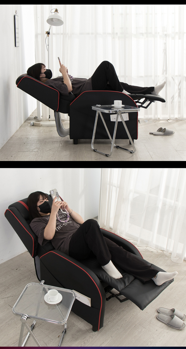 旋風科技皮革電競沙發躺椅-2色可選