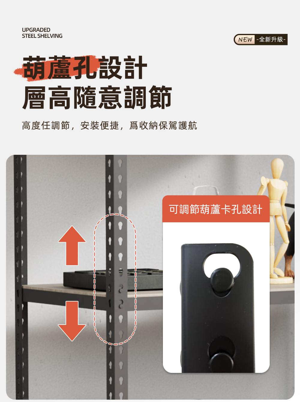 MIT可調節層高收納架 鐵力士架 貨架 角鋼架 置物架 層架