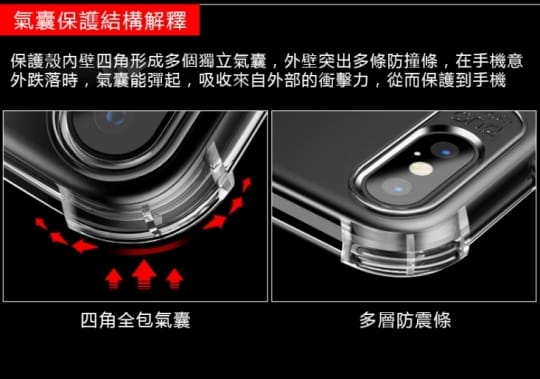 6D防摔氣囊轉音手機殼