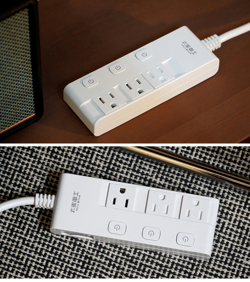 【太星電工】蓋安全四開三插滑蓋電腦線3P 6尺/9尺