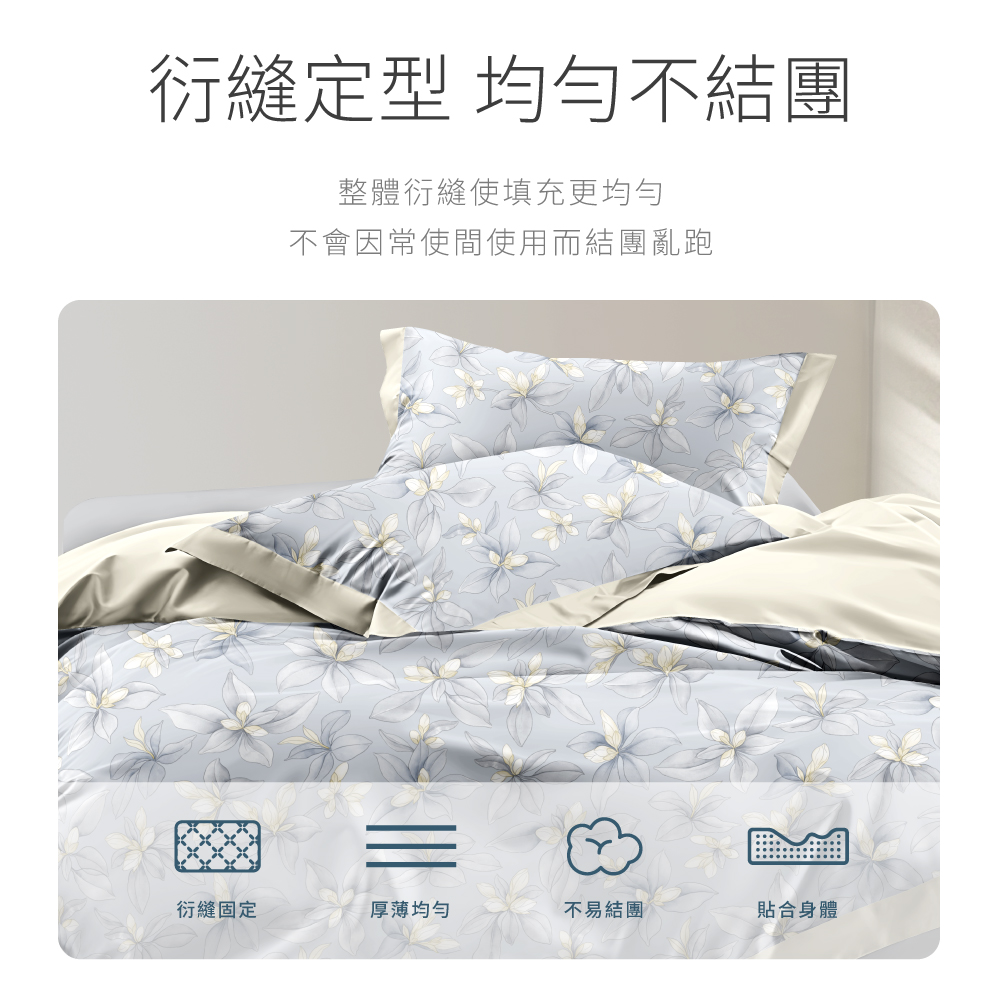 【夢之語】沁涼冰沙床包枕套組 (雙人/加大) 加高35公分 涼感床包