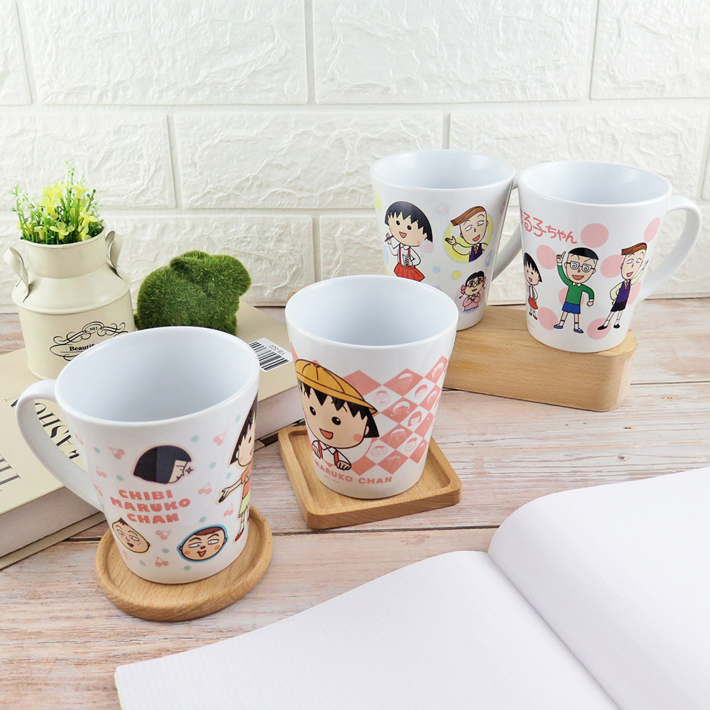 正版授權櫻桃小丸子 斜口馬克杯