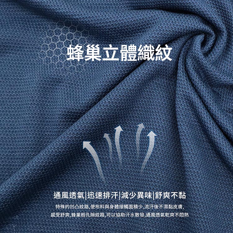 【GIAT吉亞特】台灣製蜂巢排汗涼爽短袖上衣