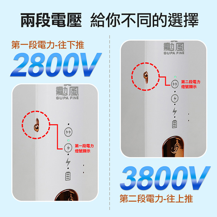 【勳風】三合一充電式電蚊拍+捕蚊燈+捕蚊拍(DHF-T3500)